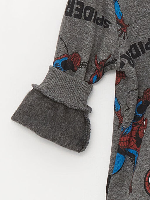 Spider-Man Bask?l? Erkek ?ocuk Kal?n Sweatshirt