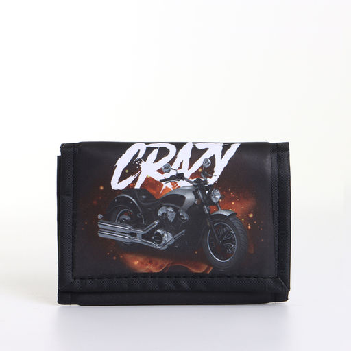 Кошелёк детский на липучке «Выбражулька», чёрный