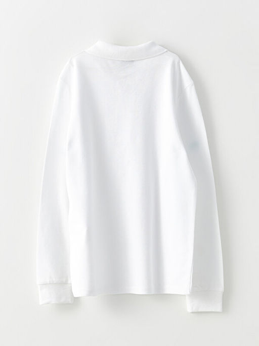 Polo Yaka Basic Uzun Kollu Erkek ?ocuk Ti??rt - Waikiki фото 3