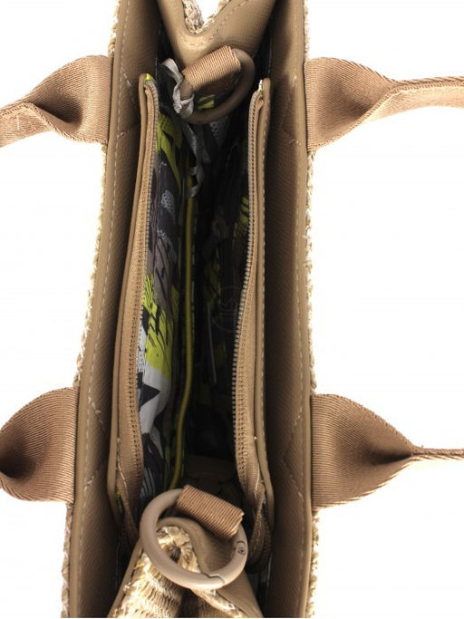 Сумка женская иск/кожа+текстиль DJ-CM 7531-TAOS TAUPE, 1отд, плечевой ремень, бежевый SALE 264417 - Adelia фото 7