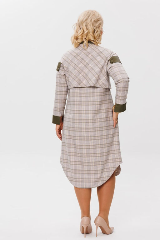 Платье ANELLI 1267 милитари  фото 7