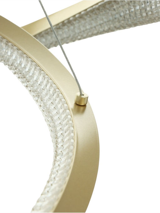 Люстра Ella 174 Вт LED 3000-6000К медь Ø40+60+80×150 см