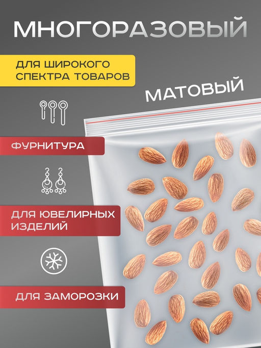 Цена за 100 шт. Пакет zip lock, для фасовки и упаковки, 20×30 см, 30 мкм