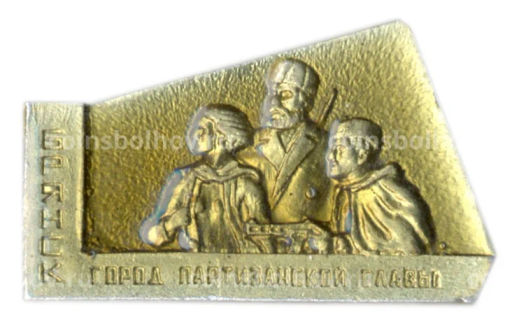 Значок Брянск  город партизанской славы