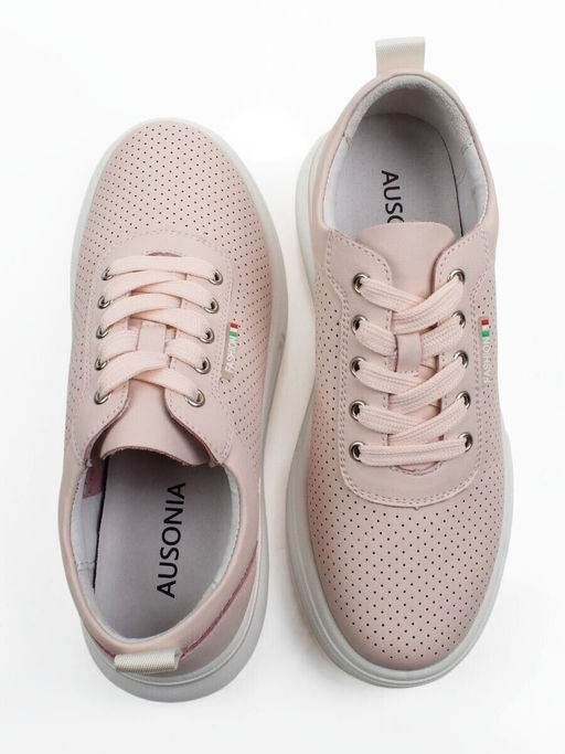 03-YH324-4 PINK Полуботинки летние женские (натуральная кожа)