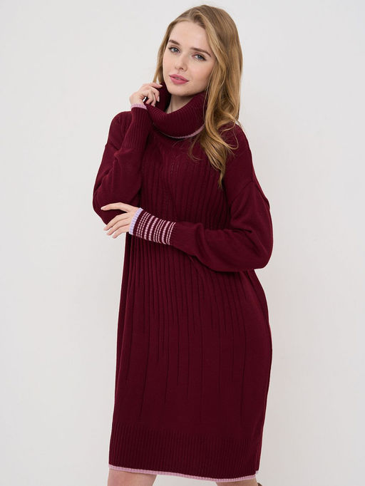 Платье женское 5212-2470. 2525/9752/3609 винная груша/камелия/лиловый