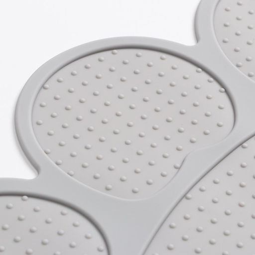 Коврик силиконовый под миску, 40 х 30 см, серый - Пижон фото 4