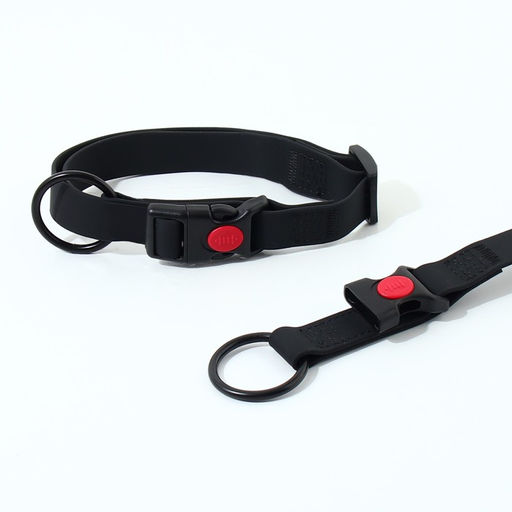 Ошейник для собак биотановый ОШ 30-50 см, чёрный - Пушистое счастье фото 2