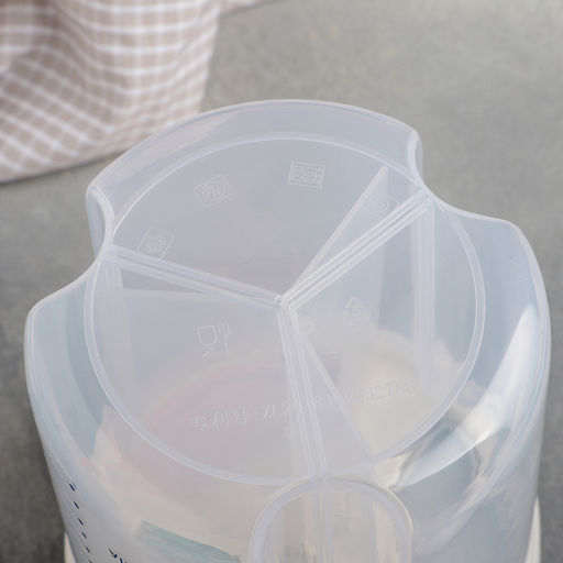 Банка пластиковая для сыпучих продуктов, 3 отсека, 12,5×15,5 см, цвет МИКС
