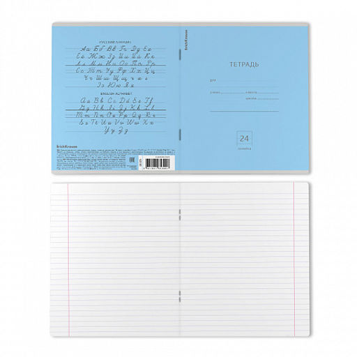 Цена за 160 шт. Тетрадь школьная ученическая ErichKrause Классика желтая, 24 листа, линейка (в плёнке по 10 шт.)  фото 39