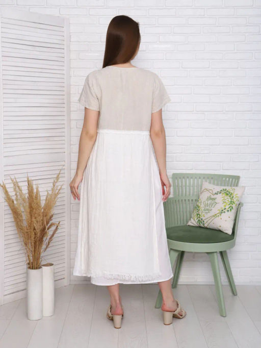 умягченный лен 100% платье - Luxuria фото 12