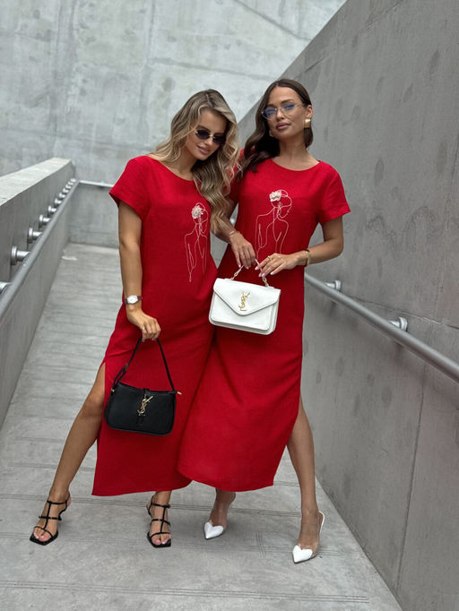 Платье DilanaVIP 2100 красный - Dilana vip фото 10