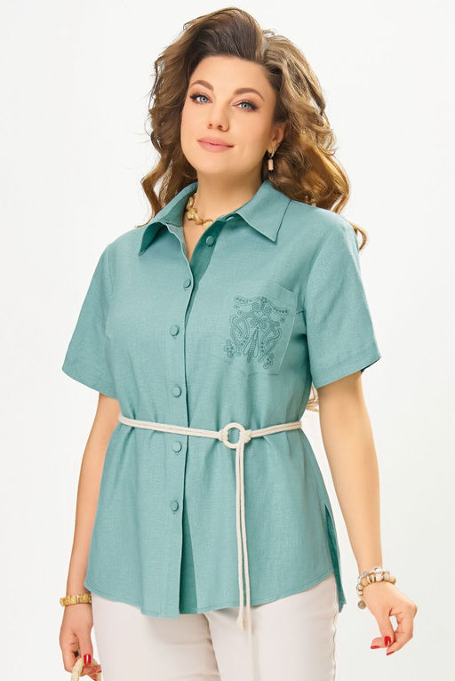 Блуза FITA 20464 нефрит фото 9