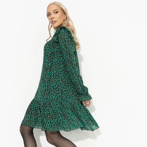 Платье с анималистичным принтом Тонкий комплимент (green) - Charutti фото 2