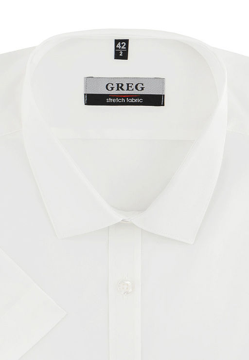 Сорочка мужская короткий рукав GREG 101/207/ZV/P STRETCH