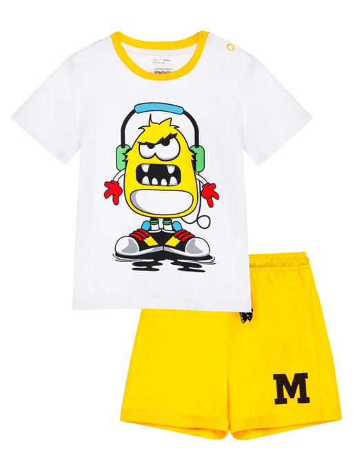 12419099 Комплект детский трикотажный для мальчиков: фуфайка (футболка), шорты - Playtoday фото 5