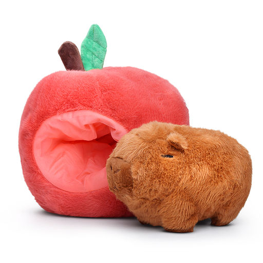 Мягкая игрушка "Капибара в апельсине" 25 см