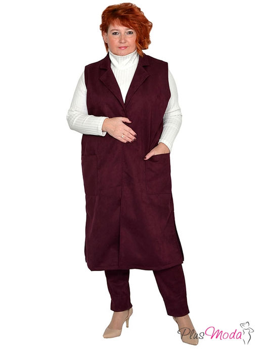 Жилет Модель №1400 размеры 44-84 - Plusmoda фото 8