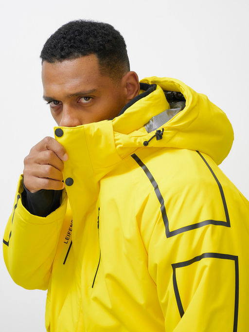 Горнолыжный костюм мужской зимний желтого цвета 390J - Leifensh фото 18