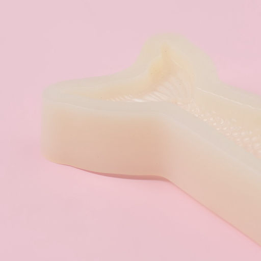 Молд для шоколада Доляна «Хвост русалки», пластик, 9.5×5.5×2 см, белый