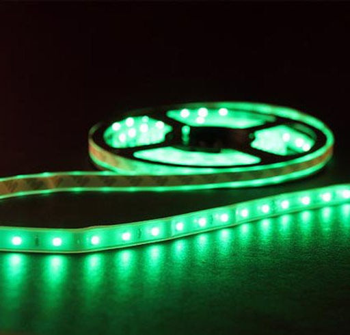 Лента светодиодная 5 м с ВТ SMD3528 220V 60LEDs IP65/ ЗЕЛЕНЫЙ