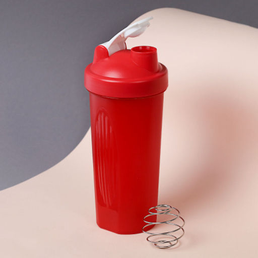 Бутылка/Шейкер SIMPLE SHSA-600 красный, для спортивного питания 600ML/уп72 - Галеонтрейд фото 2