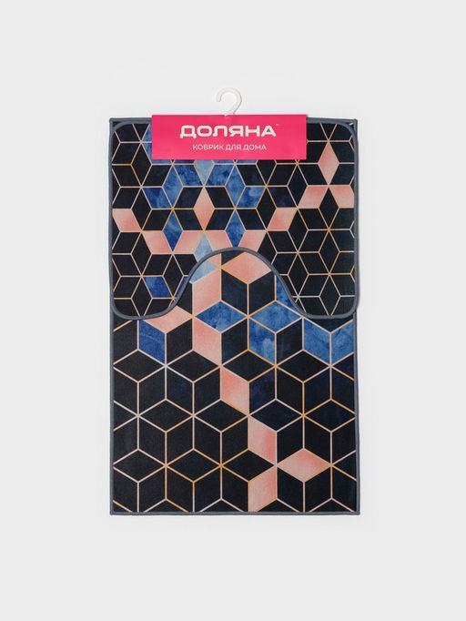 Набор ковриков для ванной и туалета Доляна Бурлеск, 2 шт., 5080 см, 4050 см  фото 7