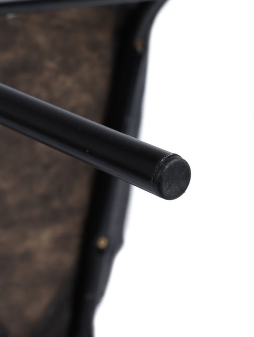 Стул мягкий для кухни разборный «Камелот», обивка рогожка, цвет чёрный/серый