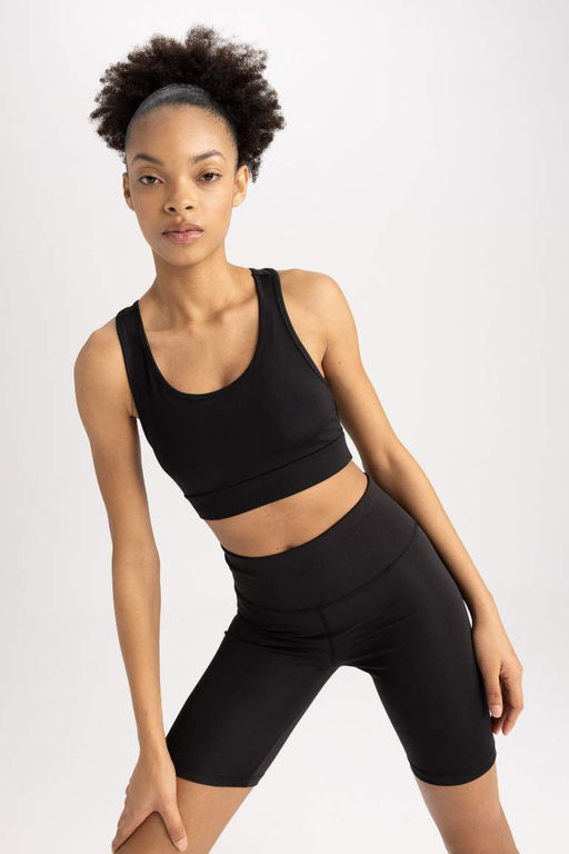 Спортивный бюстгальтер DeFactoFit с воротником-халтером  фото 5