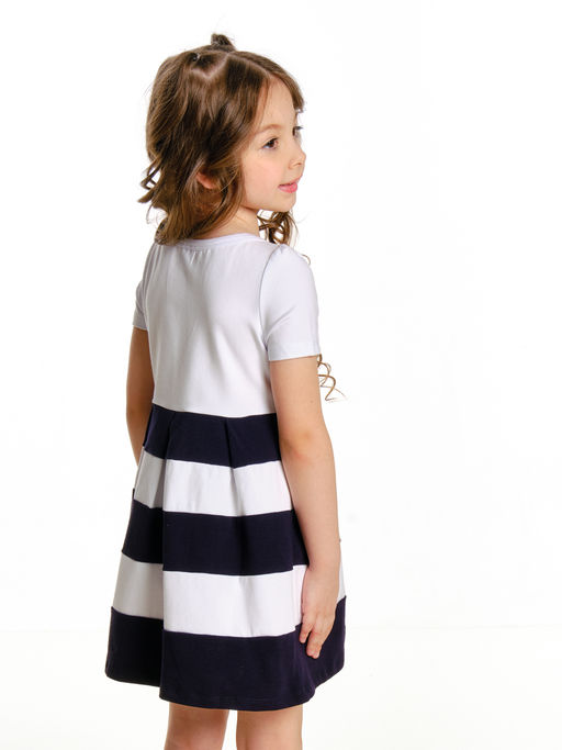 Платье для девочки UD 1412 бел/синий - Mini maxi фото 2