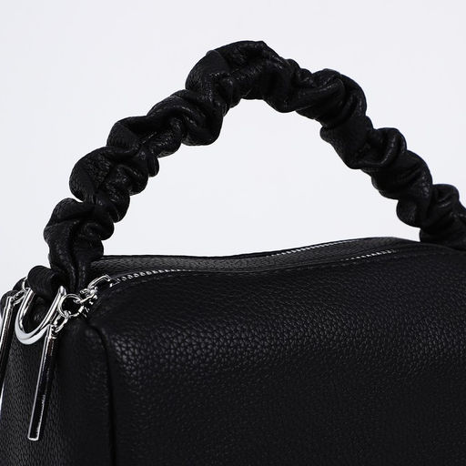 Сумка-багет на молнии, цвет чёрный - Simaland фото 4