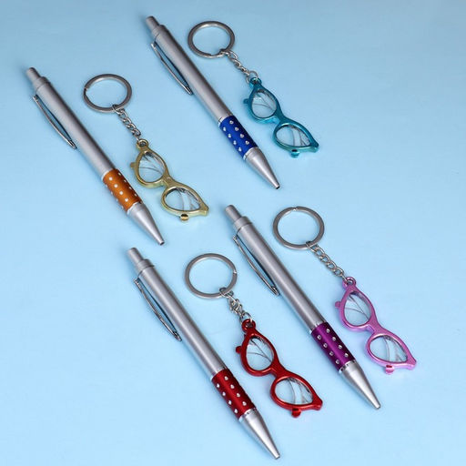 Набор подарочный 2в1 (ручка, брелок очки) микс - Simaland фото 3