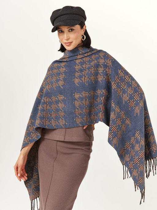 в составе ШЕРСТЬ  и КАШЕМИР Большой, мягкий, теплый  двусторонний палантин - Tantino фото 3