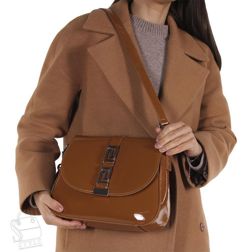 Сумка женская кожаная 2103-1Y yellow brown  Polina&Eiterou  в Новосибирске
