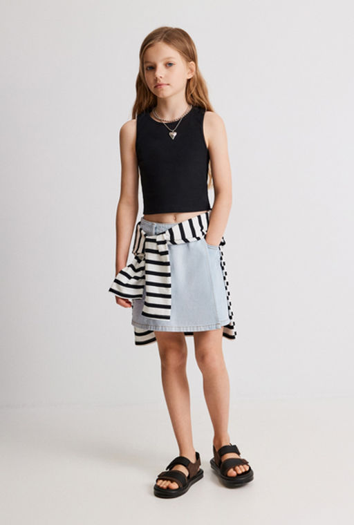 Майка-топ детский для девочек Anis_top черный - Acoola фото 5