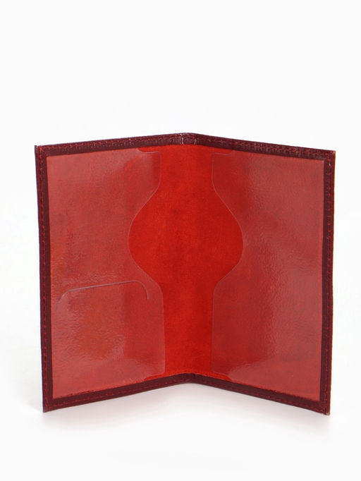 Обложка на военный билет, бордовая