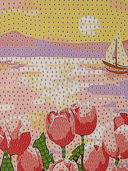 Алмазная мозаика на подрамнике Draw Me! Delicate flower, (20*20 см)