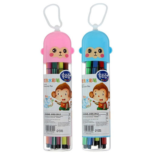 Фломастеры 12 цветов, в тубусе, вентилируемый колпачок МИКС - Simaland фото 5