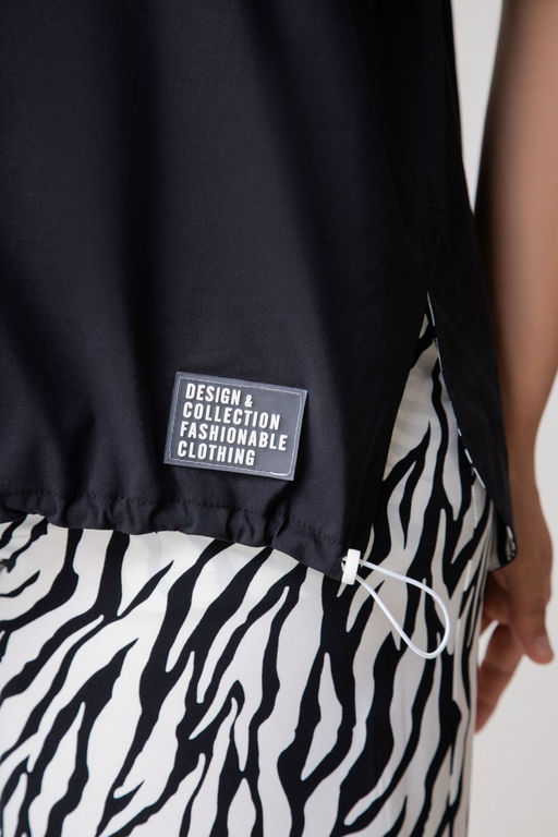 Костюм EVA GRANT 170 черный+принт зебра