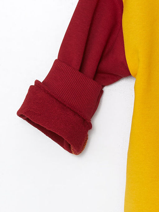 Bisiklet Yaka Galatasaray Bask?l? Erkek ?ocuk Sweatshirt - Waikiki фото 3