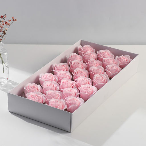 Цена за 25 шт. Мыльные лепестки для ванны Бутон королевской розы. Светло-розовый, подарочный, 7?7?6 см - Simaland фото 3