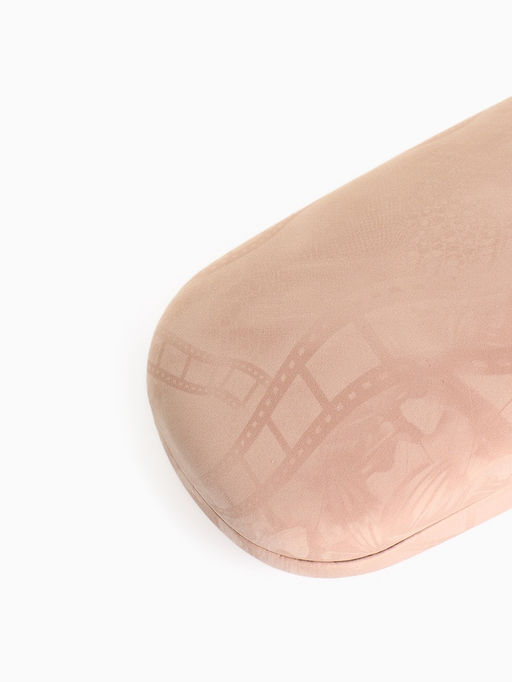 Футляр для очков на хлопушке, с рисунком, размер 16×6×3 см, бежевый