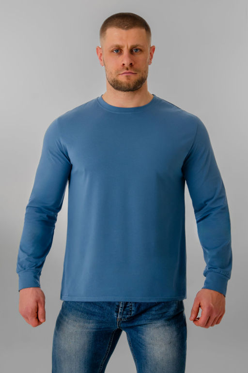Арт. 67127/5 Лонгслив мужской 48-56 (5 шт) Цвет:джинс