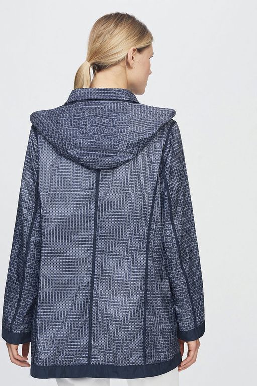 Куртка женская двусторонняя LS-904017-DN, 
темно-синий/принт геометрия - Steinberg фото 7