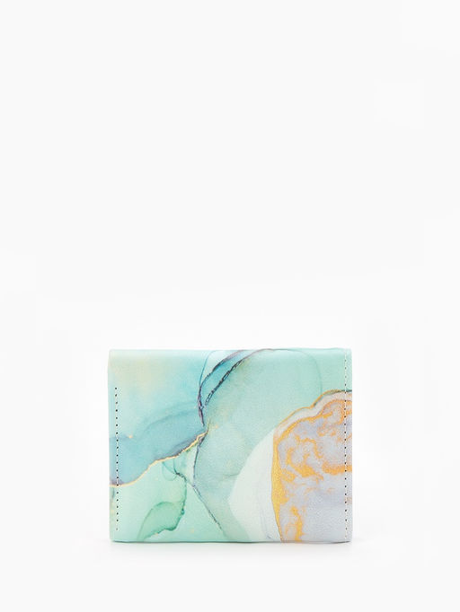 Кошелёк женский на кнопке, 10?1.5?8 см, с принтом, розовый