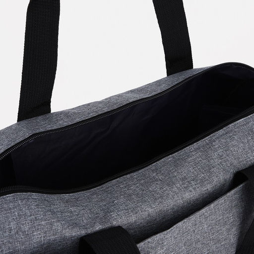 Сумка спортивная на молнии, отдел для обуви, длинный ремень, цвет серый - Simaland фото 5