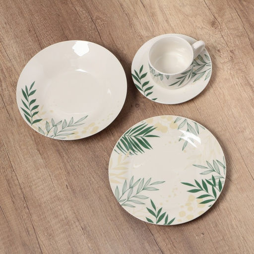 Чайная пара керамическая Листья, 200 мл