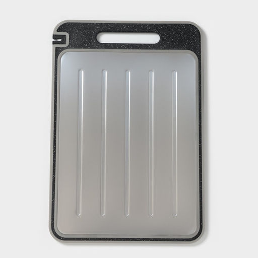 Доска разделочная двухстороняя Magistro, 3 в 1: разделка, точилка, разморозка, 37.525.50.8 см, металл, пластик, серебристая  фото 21