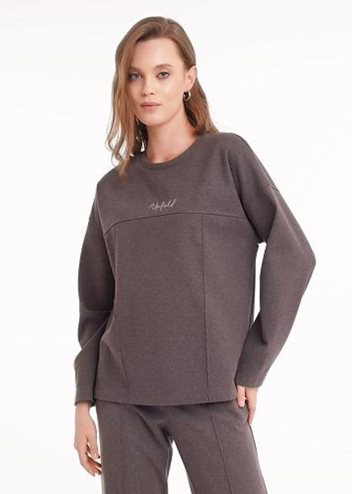 Джемпер жен. (ЧЗ) т.серый/т.коричн. 157015/187ввэ