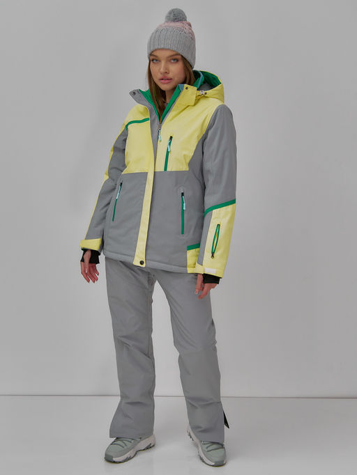 Горнолыжная куртка Chunmai 709J женская желтая утеплитель 380–480 г/м²  фото 9